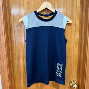 Nike Kids Blue and Gray Tank Top size M(10/12)